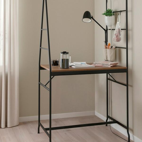 Masă de bucătărie fixă Ikea Haverud PAL/ Black photo 2