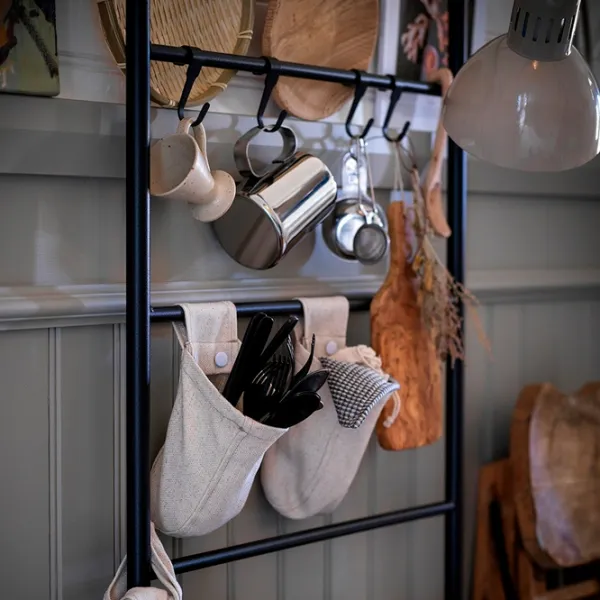 Masă de bucătărie fixă Ikea Haverud PAL/ Black photo 4