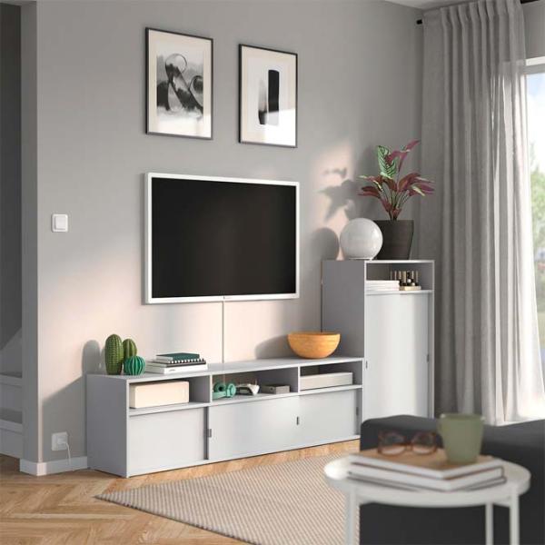 Гостиная Ikea Havsta Линейная / White photo 3
