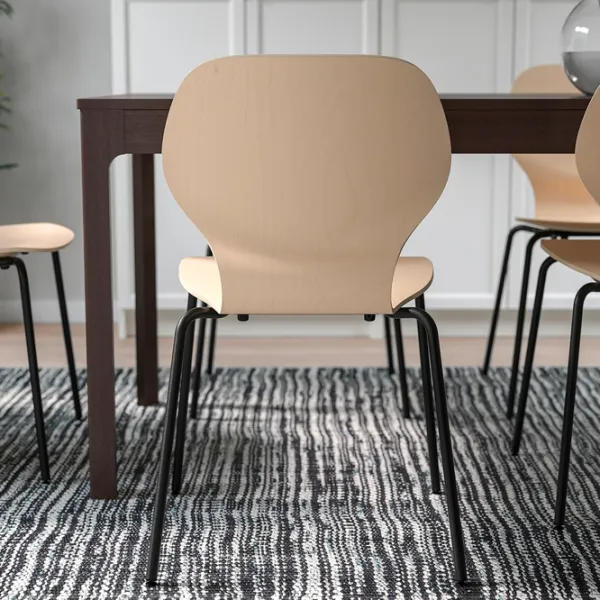 Кухонный стул Ikea Sigtrygg/Sefast Дерево/ Берёза Черный photo 6