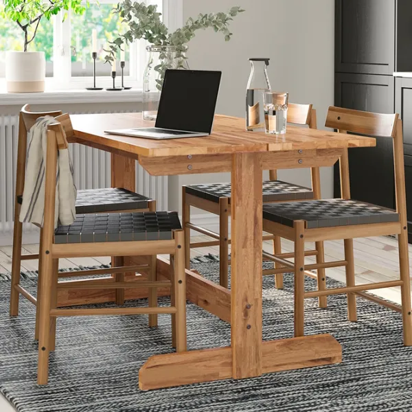 Кухонный стол зафиксированный Ikea Nackanas ДСП/ Acacia photo 2