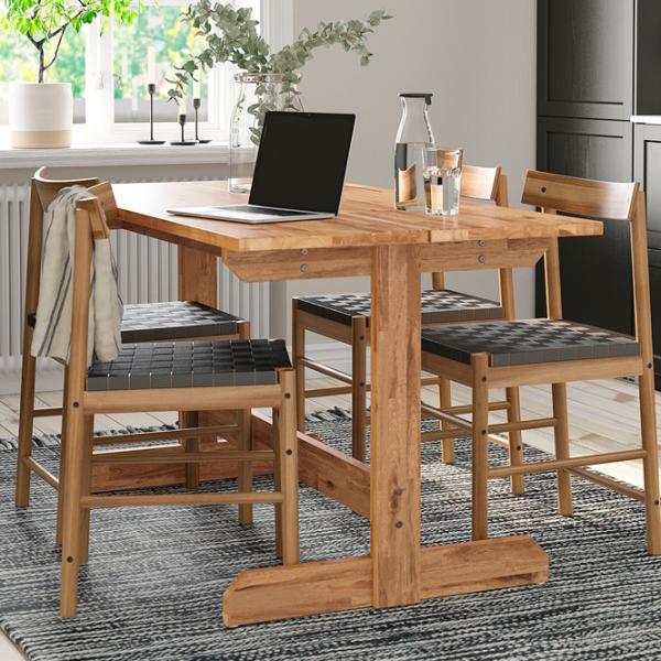 Кухонный стол зафиксированный Ikea Nackanas ДСП/ Acacia photo 2