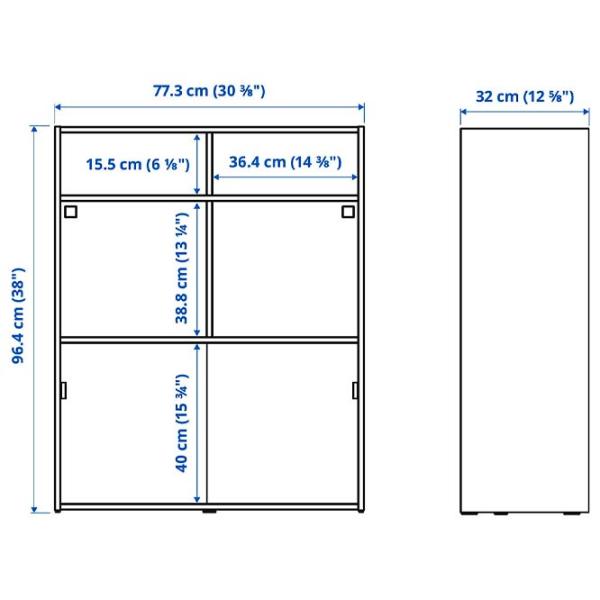 Гостиная Ikea Havsta Линейная / Серый photo 6