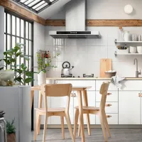 Masă de bucătărie fixă Ikea Lisabo PAL/ Brown photo 7
