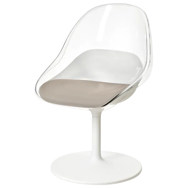 Scaun de bucătărie Ikea Baltsar Stofă/ Beige Transparent photo 1 Scaun de bucătărie Ikea Baltsar Stofă/ Beige Transparent photo 1