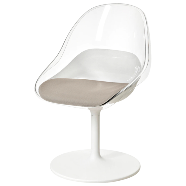 Scaun de bucătărie Ikea Baltsar Stofă/ Beige Transparent photo 1 Scaun de bucătărie Ikea Baltsar Stofă/ Beige Transparent photo 1