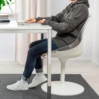 Scaun de bucătărie Ikea Baltsar Stofă/ Beige Transparent photo 2