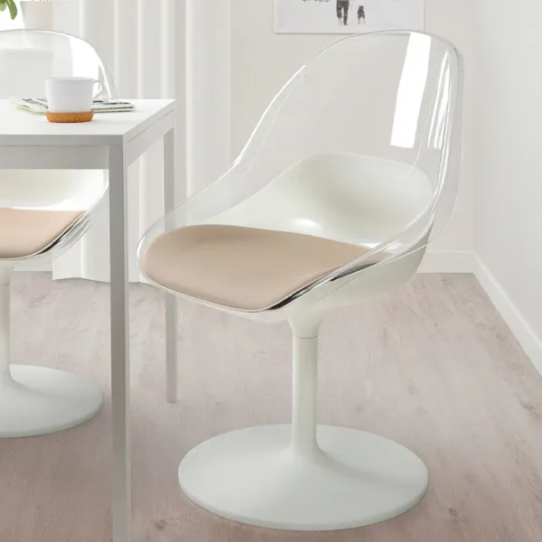 Scaun de bucătărie Ikea Baltsar Stofă/ Beige Transparent photo 6 Scaun de bucătărie Ikea Baltsar Stofă/ Beige Transparent photo 6