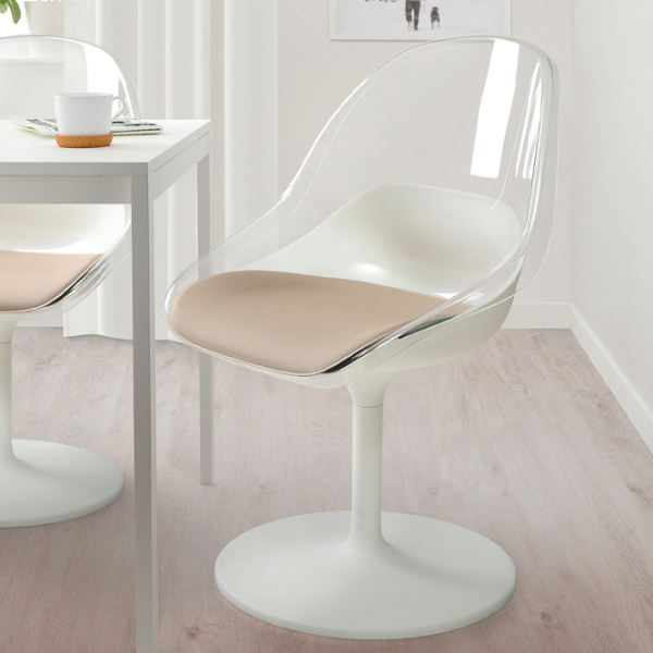 Scaun de bucătărie Ikea Baltsar Stofă/ Beige Transparent photo 6 Scaun de bucătărie Ikea Baltsar Stofă/ Beige Transparent photo 6