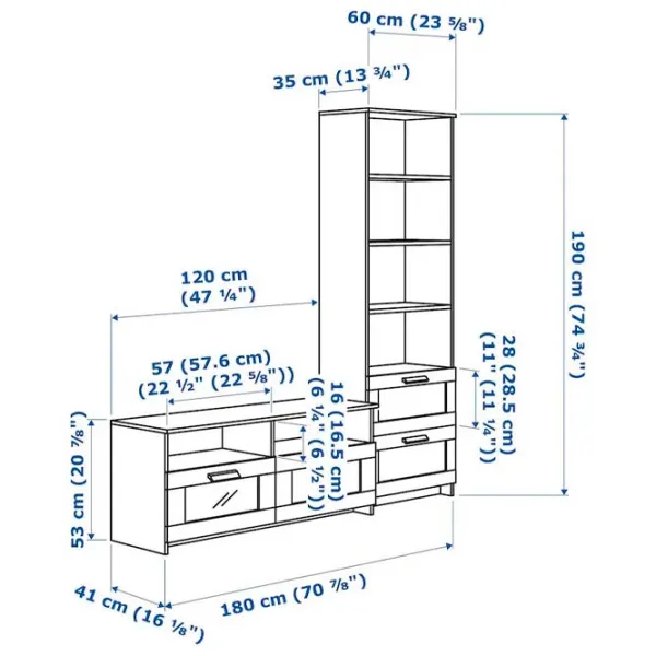 Гостиная Ikea Brimnes Модульная / White photo 5 Гостиная Ikea Brimnes Модульная / White photo 5