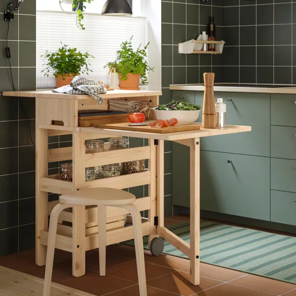 Masă de bucătărie pliabilă Ikea Resaro PAL/ Brown photo 2