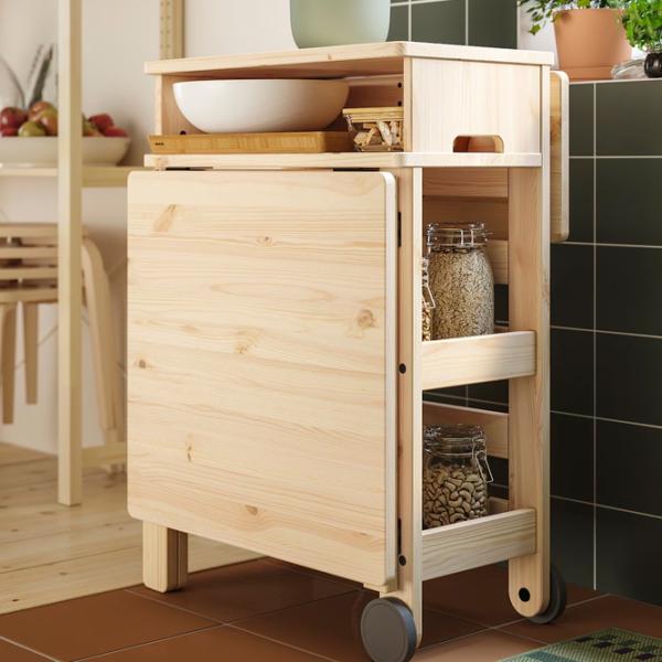 Masă de bucătărie pliabilă Ikea Resaro PAL/ Brown photo 4