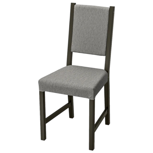 Кухонный стул Ikea Stefan/Knisa Ткань/ Серый Черный photo 1