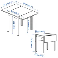 Masă de bucătărie pliabilă Ikea Hauga PAL/ Gray photo 5