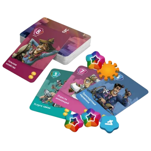 Joc de masă Economicus Card Game 6+/ Strategie photo 2