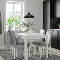 Scaun de bucătărie Ikea Kattil/Knisa Stofă/ Gray White photo 4