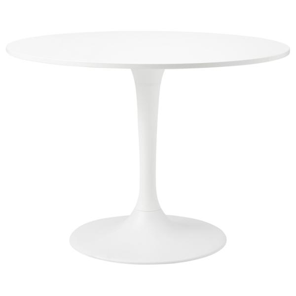 Masă de bucătărie fixă Ikea Docksta PAL/ White photo 1