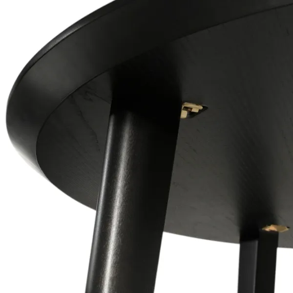 Кухонный стол зафиксированный Ikea Lisabo ДСП/ Черный photo 3