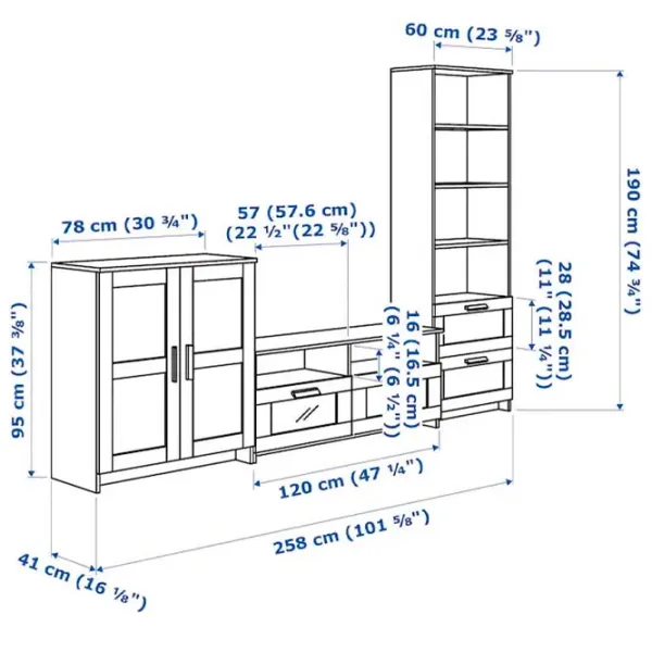Living Ikea Brimnes Modulară / White photo 4 Living Ikea Brimnes Modulară / White photo 4