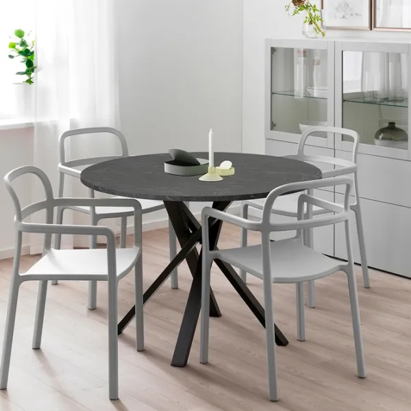 Кухонный стол зафиксированный Ikea Mariedamm ДСП/ Черный photo 2