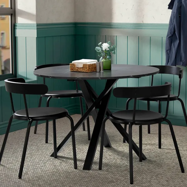 Кухонный стол зафиксированный Ikea Mariedamm ДСП/ Черный photo 4