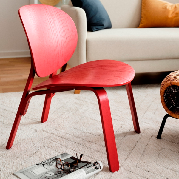 Кухонный стул Ikea Froset Дерево/ Красный  photo 3