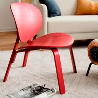 Scaun de bucătărie Ikea Froset Lemn/ Red photo 3
