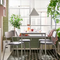 Masă de bucătărie fixă Ikea Grasala PAL/ Gray photo 3