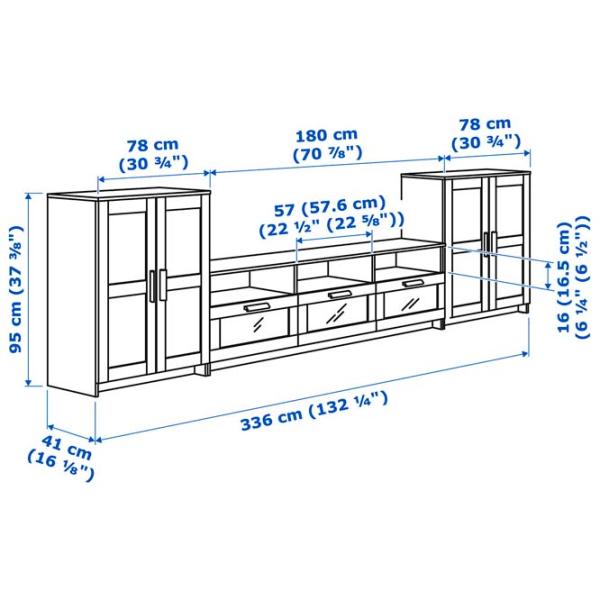 Гостиная Ikea Brimnes Модульная / White photo 6 Гостиная Ikea Brimnes Модульная / White photo 6