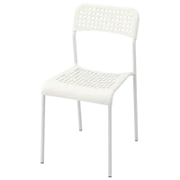 Кухонный стул Ikea Adde Пластик/ Белый 
