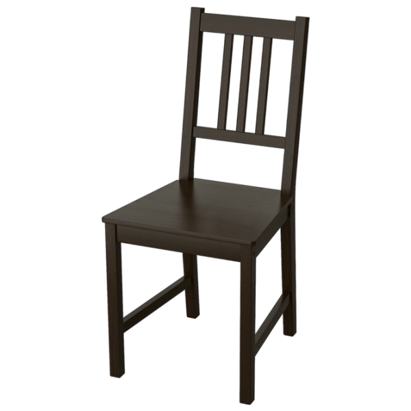 Scaun de bucătărie Ikea Stefan Stofă/ Dark Brown Black photo 1