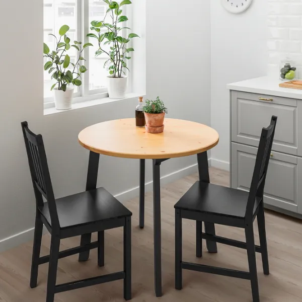 Scaun de bucătărie Ikea Stefan Stofă/ Dark Brown Black photo 5