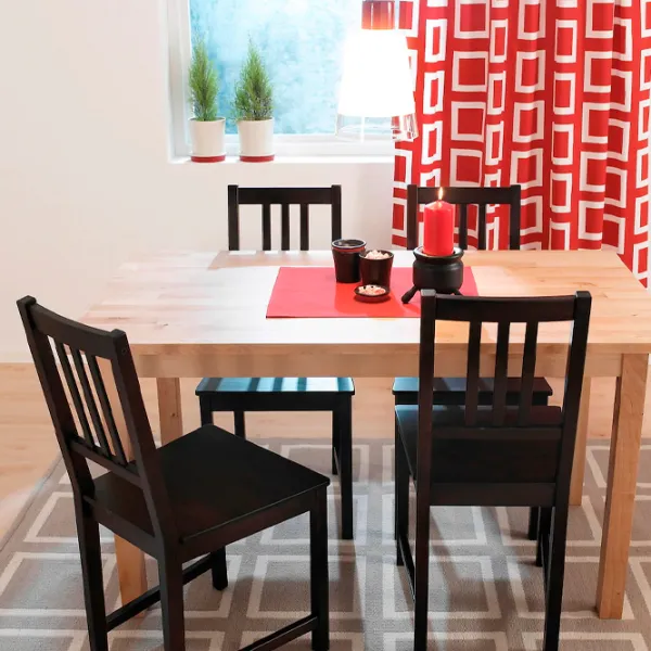 Scaun de bucătărie Ikea Stefan Stofă/ Dark Brown Black photo 6