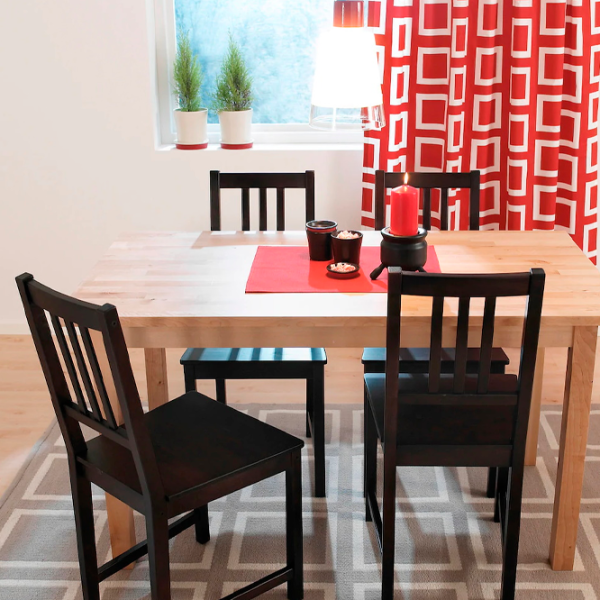 Scaun de bucătărie Ikea Stefan Stofă/ Dark Brown Black photo 6