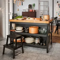Кухонный стул Ikea Bekvam Дерево/ Черный photo 3