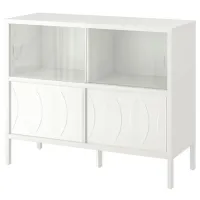 Dulap cu vitrină Ikea Kalknas  PAL / White