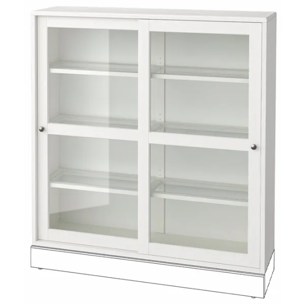 Витрина для гостиной Ikea Havsta ДСП / White photo 1