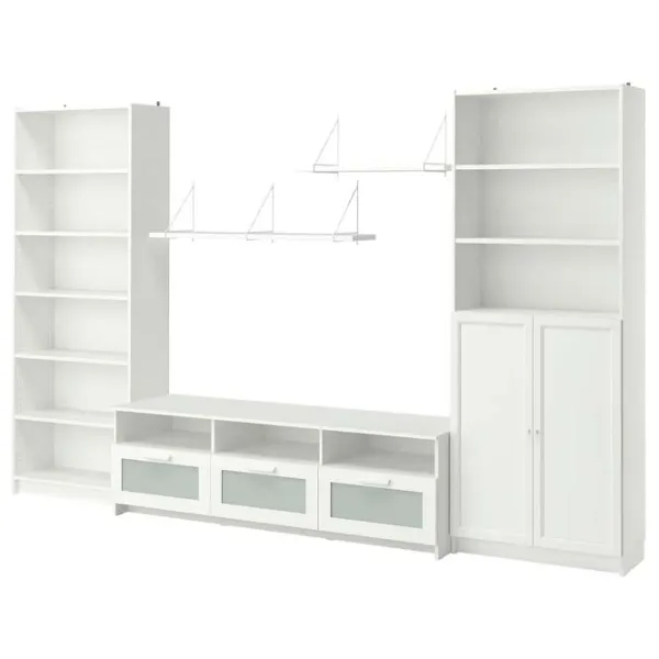 Living Ikea Billy/Brimnes Modulară / White photo 1