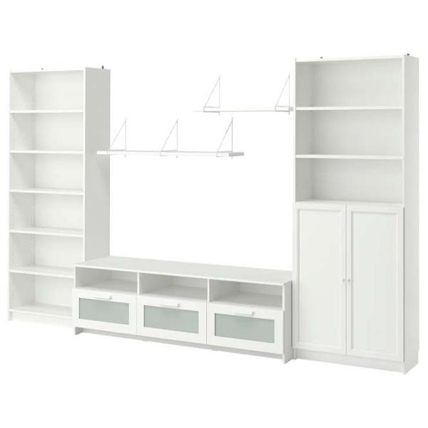 Living Ikea Billy/Brimnes Modulară / White photo 1