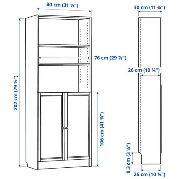 Living Ikea Billy/Brimnes Modulară / White photo 8