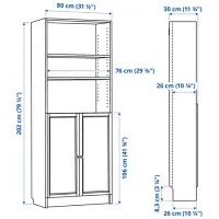Гостиная Ikea Billy/Brimnes Модульная / White photo 8