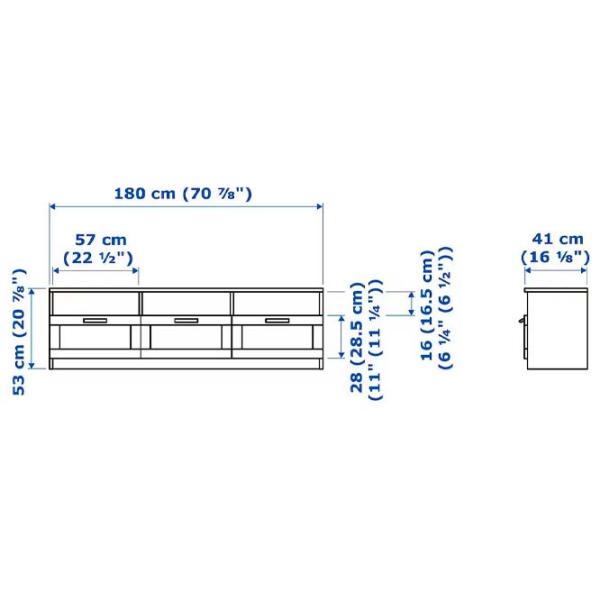 Living Ikea Billy/Brimnes Modulară / White photo 9