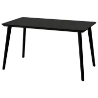 Masă de bucătărie fixă Ikea Lisabo PAL/ Black