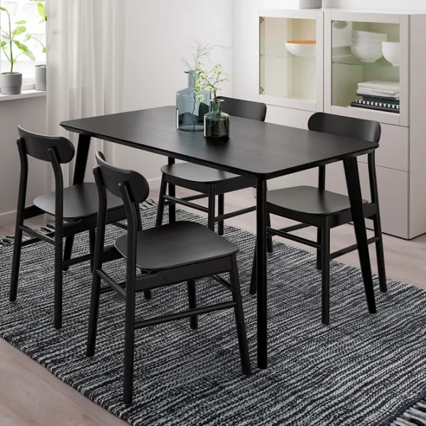 Masă de bucătărie fixă Ikea Lisabo PAL/ Black photo 3