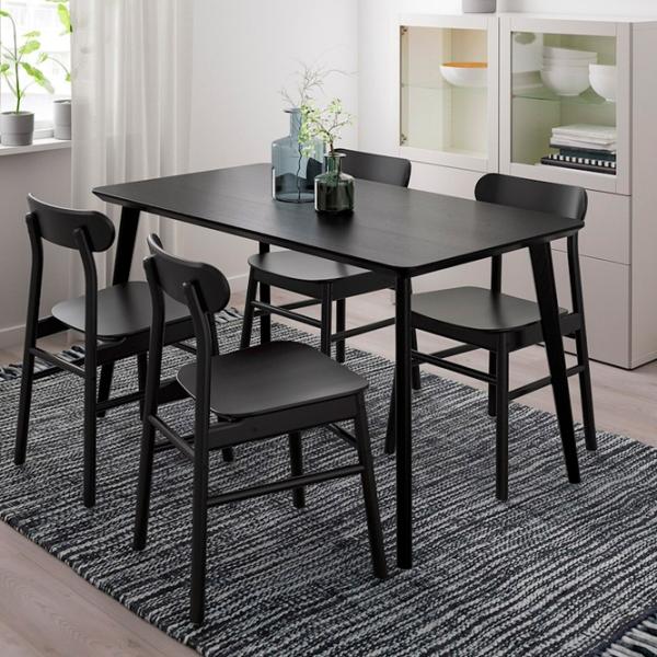 Masă de bucătărie fixă Ikea Lisabo PAL/ Black photo 3