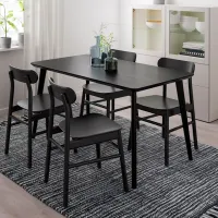 Masă de bucătărie fixă Ikea Lisabo PAL/ Black photo 3