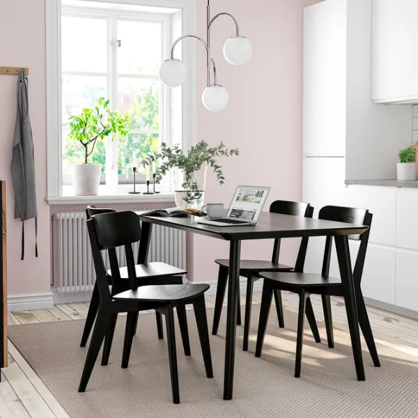 Masă de bucătărie fixă Ikea Lisabo PAL/ Black photo 5
