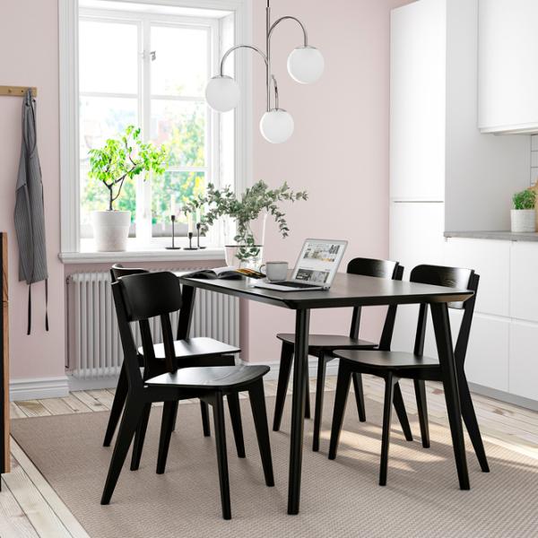 Masă de bucătărie fixă Ikea Lisabo PAL/ Black photo 5