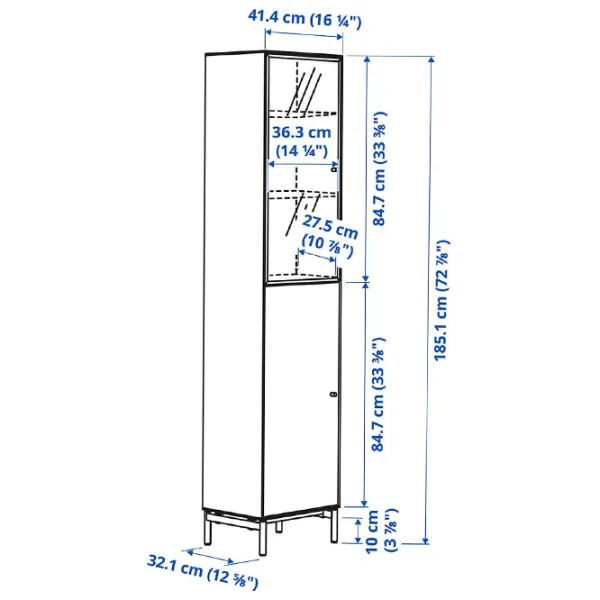 Витрина для гостиной Ikea Boastad ДСП / Дубовый Шпон photo 2