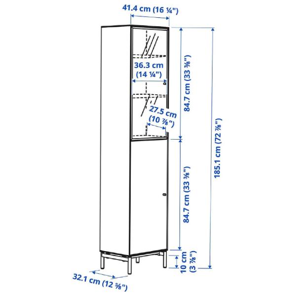 Витрина для гостиной Ikea Boastad ДСП / Дубовый Шпон photo 2